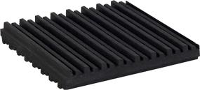 img 2 attached to 🔳 Premium 4 Pack - All Rubber 4"x4"x3/8" Anti Vibration Pads for Effective Vibration Isolation