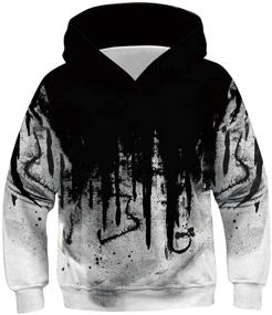 img 4 attached to Dinosaur Hoodies Pullover for Boys | Fashionable Sweatshirts and Hoodies