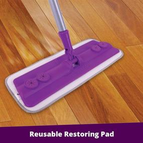 img 2 attached to Rejuvenate Microfiber Mop 🧹 Set with 3 Washable Microfiber Pads