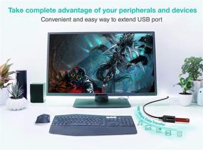 img 3 attached to 🔌 Удлинитель USB-кабеля BlueRigger (32 фута - 10 метров, USB 2.0 активный усилительный кабель) - Совместим с игровыми приставками, принтером, камерой, веб-камерой, флеш-накопителем/жестким диском, клавиатурой
