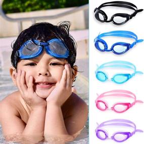 img 1 attached to Gejoy Swimming Goggles Children Waterproof