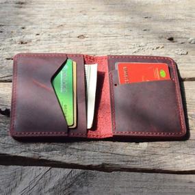 img 2 attached to JJNUSA Minimalist Leather Distressed Wallets