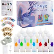 🎨 lvoess tie dye kit - 98 pack dye art set with 18 color dyes for fashion shirt, hoodie, dress, bikini, tapestry - diy tie dye logo