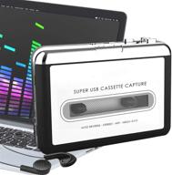 🔊 revolutionary usb cassette player: convert tapes to mp3 with updated walkman cassette player for laptops and pcs logo