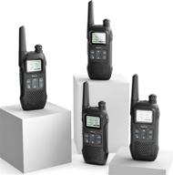 📻 radioddity fs-t1 frs noaa рация с двусторонней связью - детские walkie talkies с 22 каналами, наушник, фонарик, зарядное устройство usb - 4 штуки логотип