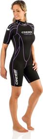 img 4 attached to 👙 Cressi Shorty Ladies' Wetsuit: Tortuga 2.5mm Premium Neoprene for Ultimate Water Activity Comfort