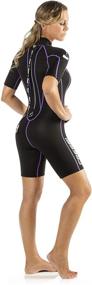 img 2 attached to 👙 Cressi Shorty Ladies' Wetsuit: Tortuga 2.5mm Premium Neoprene for Ultimate Water Activity Comfort