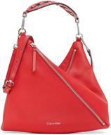 calvin klein rocky crossbody poppy women's handbags & wallets logo