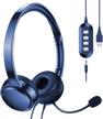usb headset with noise cancelling microphone office electronics logo