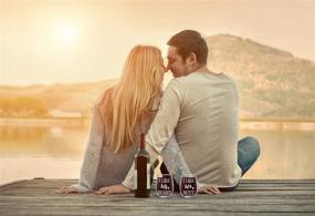 img 3 attached to 🍷 I Like His Beard, I Like Her Butt - His and Hers Stemless Wine Glasses for Anniversaries, Weddings, Bridal Showers - 15oz Crystal Wine Glasses and Couples Gifts Ideas