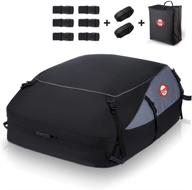 🚗 waterproof car rooftop cargo carrier – 20 cubic feet soft box luggage bag with 8 reinforced straps + packing bag – suitable for all vehicles with or without rack logo