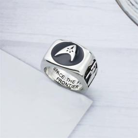 img 3 attached to 🚀 Starship Ring: The Ultimate Space Geek Jewelry for Movie Fans | Funny Gift from Space's Final Frontier