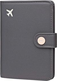 img 4 attached to 📚 Zoppen Passport Cover: Slim Travel Essential for Blocking RFID Chip Scanning