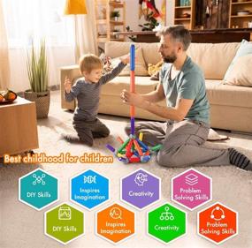 img 1 attached to 🧲 B-MAG Magnetic Building Stacking Preschool: The Ultimate Educational Toy!