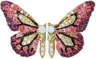 gbahfy butterfly rhinestone accessories серьги orange логотип