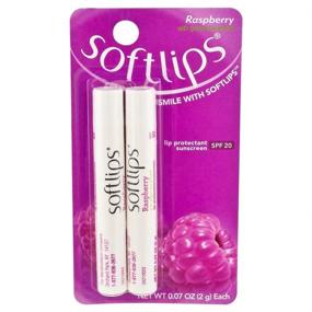 img 3 attached to SoftLips174 Raspberry Lip Balm 20 2Ct