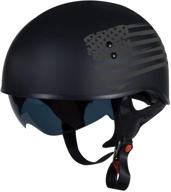 🏍️ torc t55 spec-op motorcycle half helmet: graphic design with convenient drop-down sun visor logo