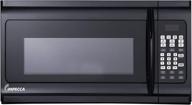 impecca om-1600k 1.6 cu. ft. over-the-range 30” microwave oven with surface light, 🍽️ vent system, touch-pad controls, digital clock, timer, led display, child lock - black, 1000 watts логотип