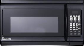 img 4 attached to Impecca OM-1600K 1.6 cu. ft. Over-the-Range 30” Microwave Oven with Surface Light, 🍽️ Vent System, Touch-pad Controls, Digital Clock, Timer, LED Display, Child Lock - Black, 1000 Watts