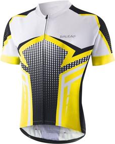 img 4 attached to BALEAF Men's Cycling Jersey Mountain Biking Shirts Short Sleeve Tops Full Zip MTB 4 Pockets Breathable UPF 50+ Clothing