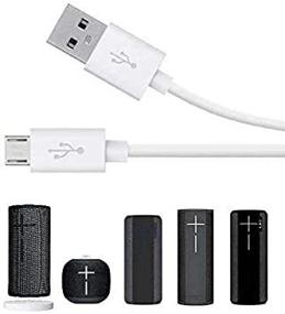 img 2 attached to 🔌 10Ft длинный белый USB кабель для зарядки питания для UE беспроводной док-станции и динамиков - Совместим с Boom 3, MEGABOOM 3, Blast, MEGABLAST, Roll & Mini Boom (только кабель)