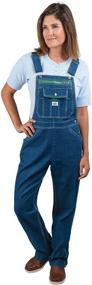 img 4 attached to 👖 Stylish and Comfortable: Liberty Women's Washed Denim Bib Overalls for Fashion-forward Ladies