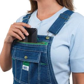img 1 attached to 👖 Stylish and Comfortable: Liberty Women's Washed Denim Bib Overalls for Fashion-forward Ladies