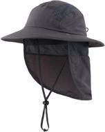 👒 kids safari hat with upf 50+ sun protection and neck flap - ideal for summer beach activities, home prefer logo