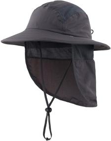 img 4 attached to 👒 Kids Safari Hat with UPF 50+ Sun Protection and Neck Flap - Ideal for Summer Beach Activities, Home Prefer