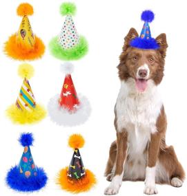 img 4 attached to TAILGOO Dog Party Hat Set