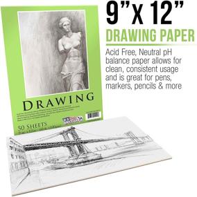 img 3 attached to Art Supply Premium Drawing 50 Sheets
