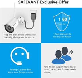 img 2 attached to 📷 Secure 1080P Wireless Security Camera System with [2TB Hard Drive Pre-installed] - SAFEVANT 8 Channel NVR and 8PCS 2MP IP Cameras for Indoor/Outdoor Surveillance, Night Vision & Motion Detection Included