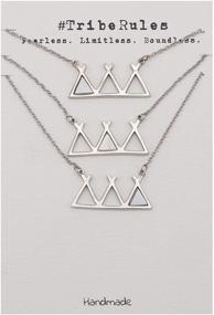 img 4 attached to Quinnlyn Necklace Triangle Happiness Limitless