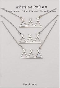 img 3 attached to Quinnlyn Necklace Triangle Happiness Limitless