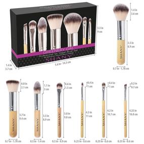 img 1 attached to 🎍 SHANY Petite Pro Bamboo Brush Set - 7 Piece with Carrying Case - Ideal for Bamboo Lovers