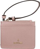 👜 saffiano leather credit wristlet for women - brentano handbags, wallets, and wristlets logo