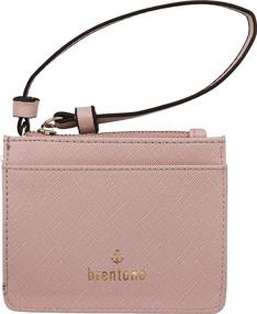 img 4 attached to 👜 Saffiano Leather Credit Wristlet for Women - Brentano Handbags, Wallets, and Wristlets