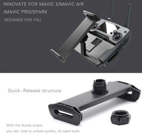 img 2 attached to 📱 PGYTECH Tablet Pad Holder Mount for DJI Air 2S, Mini 2, Mavic Air 2, Mavic Mini, Mavic 2, Mavic Air, Mavic Pro, Spark