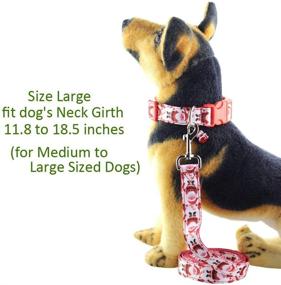 img 3 attached to 🎅 Bolbove Adjustable Festive Christmas Santa Collar and Leash Set with Bell for Dogs during Holiday Season