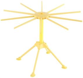 img 2 attached to Cambom Collapsible Pasta Drying Rack - 10-Arm 🍝 Plastic Noodle Stand in Vibrant Yellow for Efficient Drying