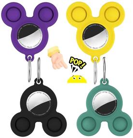 img 4 attached to Keychain CLZWiiN Silicone Children Protective