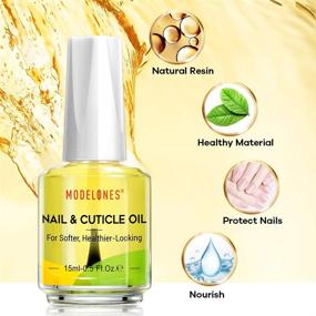 img 2 attached to 💅 Modelones Cuticle Oil: Nourishing Gel Nail Care with Vitamin E + B to Revitalize and Moisturize Dry Nails and Cuticles