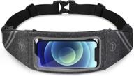 🏃 seawisp running belt fanny pack sports waist bag for iphone 12 pro/11/xs/8/7/6 plus, android - hiking, traveling with clear touch screen window, workout phone holder for men and women logo