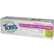 🌿 toms of maine antiplaque fluoride-free fennel toothpaste (5.5oz, pack of 3) - natural dental care logo