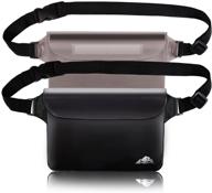 📱 2-pack heeta waterproof pouch with adjustable waist strap - screen-touch sensitive, keep your phone and valuables dry for swimming, diving, boating, fishing, beach activities логотип