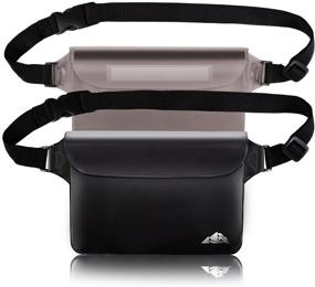 img 4 attached to 📱 2-Pack HEETA Waterproof Pouch with Adjustable Waist Strap - Screen-Touch Sensitive, Keep Your Phone and Valuables Dry for Swimming, Diving, Boating, Fishing, Beach Activities
