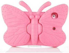 img 3 attached to 🦋 Elegant Pink Butterfly Series EVA Shockproof Case for Apple iPad Mini - Compatible with Mini 1/2/3/4/5