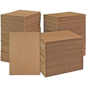 img 4 attached to Corrugated Thick Brown Cardboard Sheets Packaging & Shipping Supplies