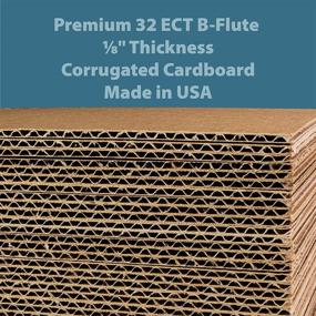 img 2 attached to Corrugated Thick Brown Cardboard Sheets Packaging & Shipping Supplies