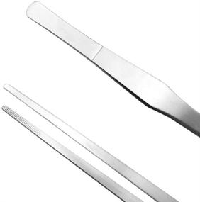 img 2 attached to KR Harmony Feeding Tongs: 2pcs Stainless Steel Aquarium Tweezers for Fish Tank, Aquatic Plants, Reptiles, and More